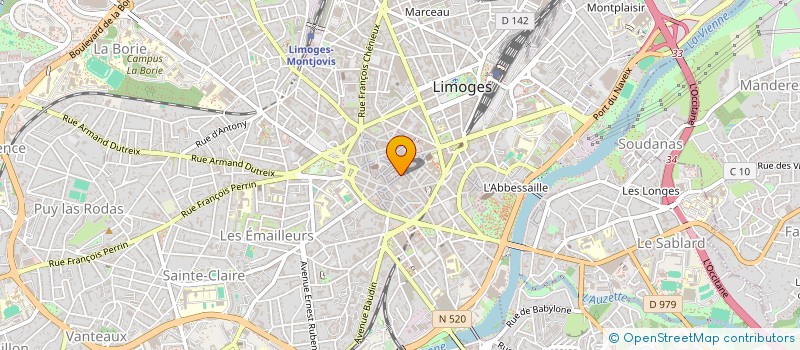 localisation de l'entreprise ASSOC TOURISME EQUESTRE LIMOUS à LIMOGES