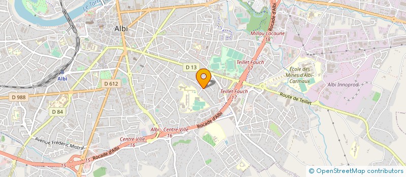 localisation de l'entreprise ASSOC TOURIST SPORT CULT ADMINIST FINANC à ALBI