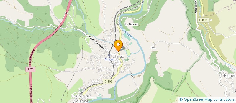 localisation de l'entreprise ASSOC TOURISTIQUE CULTURELLE ET LOISIRS DE CHIRAC  BOURGS SUR COLAGNE