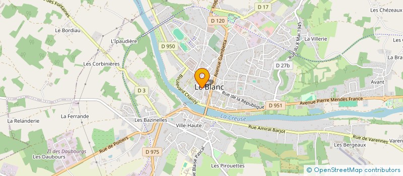 localisation de l'entreprise ASSOC TOURISTIQUE DE LA BRENNE à LE BLANC
