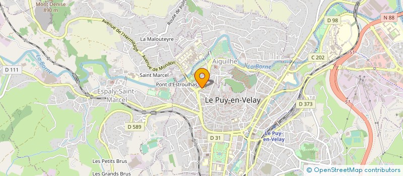 localisation de l'entreprise ASSOC TOURISTIQUE LIZIEUX MEYGAL à LE PUY-EN-VELAY