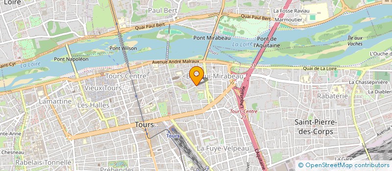 localisation de l'entreprise ASSOC TRAITEM EXPLOIT INFORM DOCUM ARCHI à TOURS