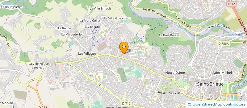 localisation de l'entreprise ASSOC. TRAVAIL SERVICE FORMATION à SAINT-BRIEUC