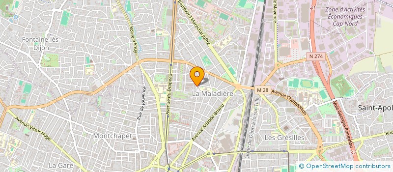 localisation de l'entreprise ASSOC TRAVAILLEURS MAROCAINS EN FRANCE  DIJON