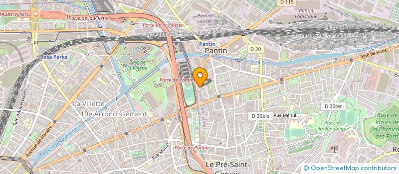 localisation de l'entreprise ASSOC TROISIEME MILLENAIRE ARTS PENSEE  PANTIN