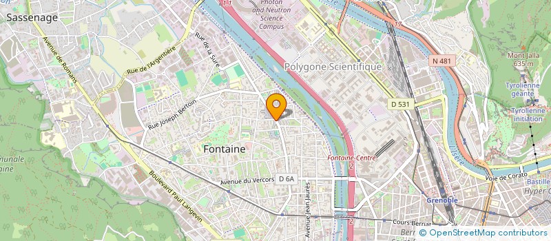 localisation de l'entreprise ASSOC TUNISIENS FRANCE ISERE à FONTAINE