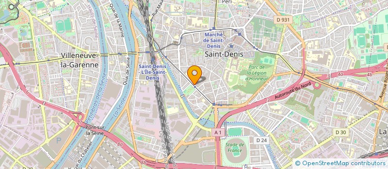 localisation de l'entreprise ASSOC TUTELAIRE INADAPTE DU 93 à SAINT-DENIS