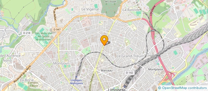 localisation de l'entreprise ASSOC UN ENFANT UN CARTABLE à LIMOGES