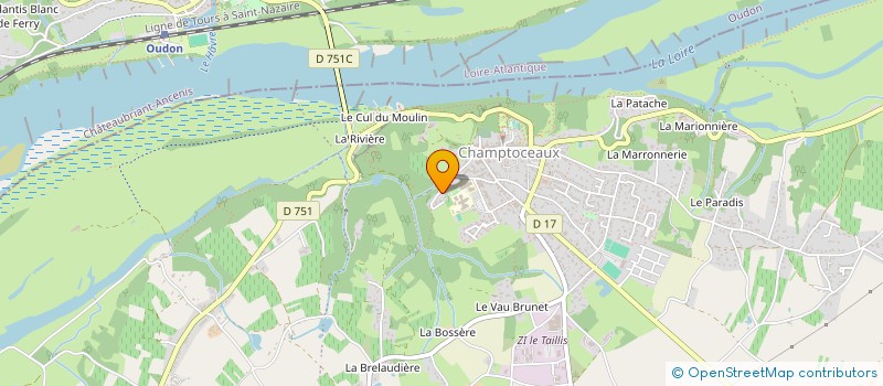 localisation de l'entreprise ASSOC UNION DES COMMERCANTS à MONTREVAULT-SUR-EVRE