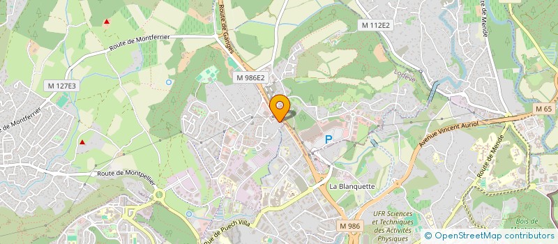 localisation de l'entreprise ASSOC UNION REGION FOYERS RURAUX L-R. à GRABELS