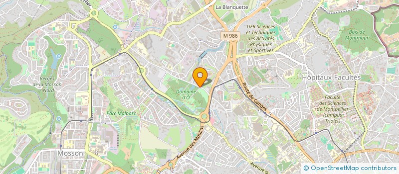 localisation de l'entreprise ASSOC UNIVERS DEVEL RECHE INFOMAT ENTREP à MONTPELLIER