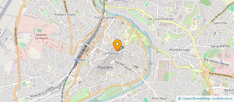 localisation de l'entreprise ASSOC UNIVERSITAIRE  POITIERS