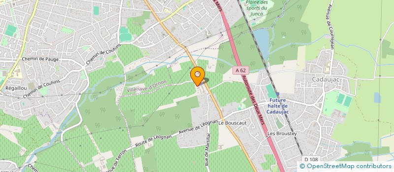 localisation de l'entreprise ASSOC USAGERS CANTINE C R B  VILLENAVE D ORNON