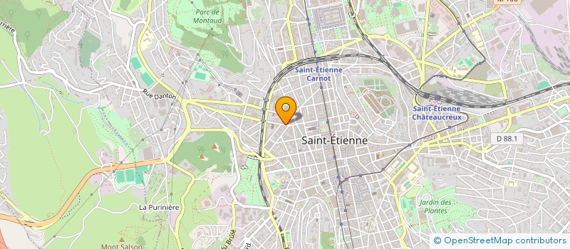 localisation de l'entreprise ASSOC USAGERS RESTAURANT INTERADMINISTRA  SAINT-ETIENNE