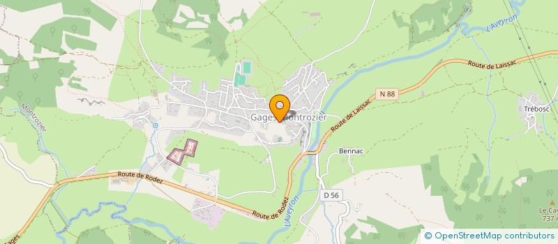 localisation de l'entreprise ASSOC USEP CATE ECOLE PUBLIQUE  AGEN D'AVEYRON