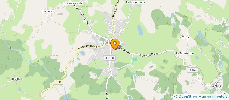 localisation de l'entreprise ASSOC USEP ECOLE PRIMAIRE  SEILHAC