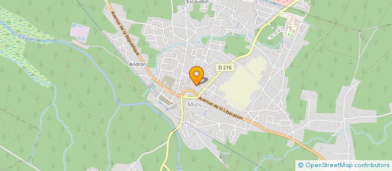 localisation de l'entreprise ASSOC USEP LES ECUREUILS DE MIOS  MIOS