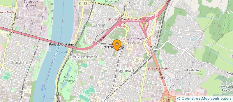 localisation de l'entreprise ASSOC USEP M PAGNOL  LORMONT