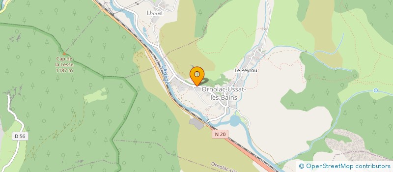 localisation de l'entreprise ASSOC USSAT-PUNCH à ORNOLAC-USSAT-LES-BAINS
