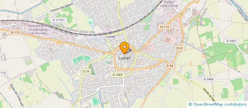 localisation de l'entreprise ASSOC UTILI & SURV INVEST FONDS PUBLICS à LUNEL
