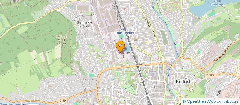 localisation de l'entreprise ASSOC UTILISATEURS DU RESTAURANT INTEREN  BELFORT