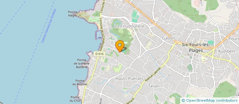 localisation de l'entreprise ASSOC VACANCES DETENTE LOISIRS à SIX-FOURS-LES-PLAGES