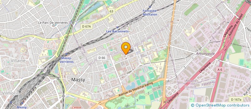 localisation de l'entreprise ASSOC VAINCRE LES MALADIES LYSOSOMALES à MASSY