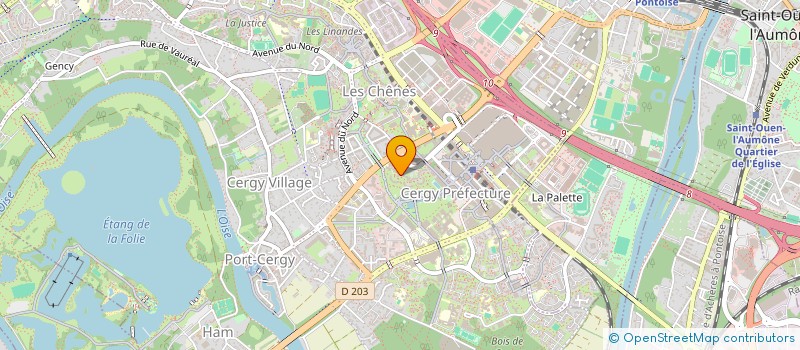 localisation de l'entreprise ASSOC VAL D'OISE EVASION AVENTURE  CERGY