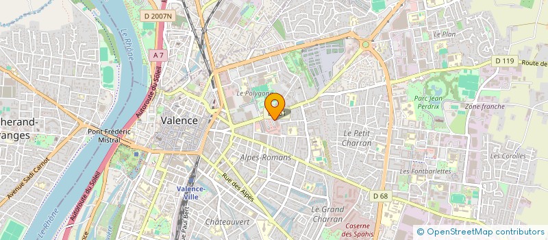 localisation de l'entreprise ASSOC VALENTINOISE DES ETUDIANTS à VALENCE