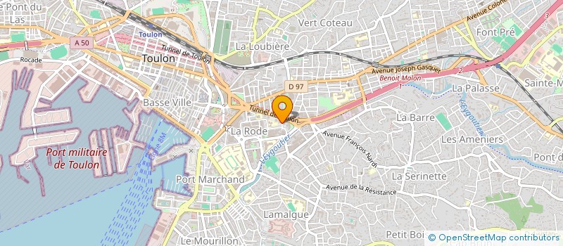 localisation de l'entreprise ASSOC VAR PRODUCTION CULTURELLE  TOULON