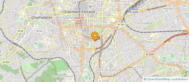 localisation de l'entreprise ASSOC VERT FLUO  CLERMONT-FERRAND