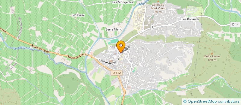 localisation de l'entreprise ASSOC VIGNERONS CUERS PIERREFEU PUGET V  PIERREFEU-DU-VAR