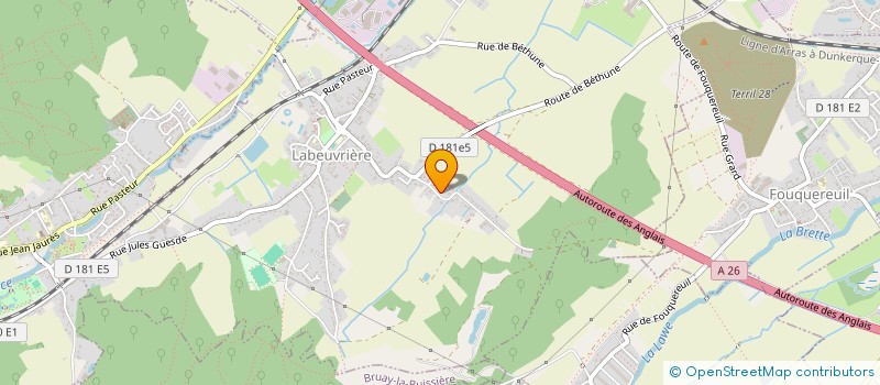 localisation de l'entreprise ASSOC VIVRE ENSEMBLE DANS LA CHARITE à LABEUVRIERE