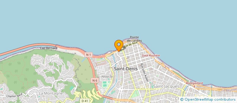localisation de l'entreprise ASSOC. VOLONTAIRES AIDE TECHNIQUE REU. à SAINT-DENIS