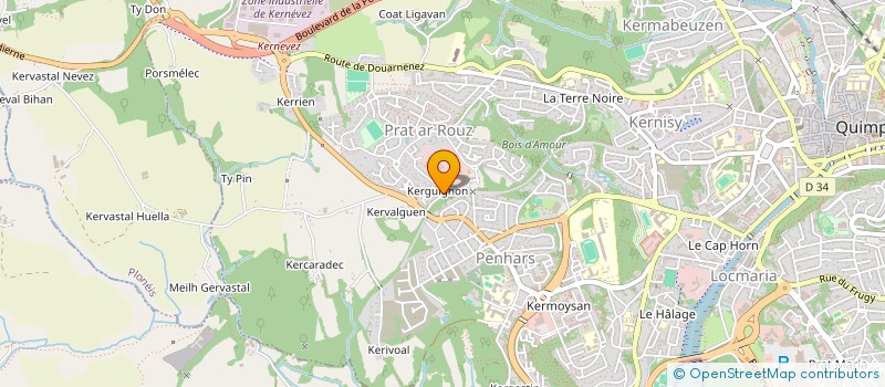 localisation de l'entreprise ASSOC WAR AN DAOL à QUIMPER