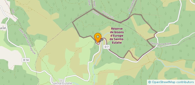 localisation de l'entreprise ASSOC ZOUBROSKA à SAINTE-EULALIE