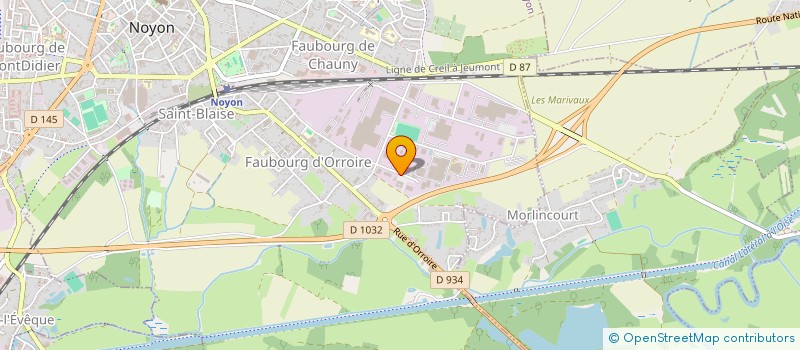 localisation de l'entreprise ASSOCAT ORGANISME AGRICOLE  NOYON