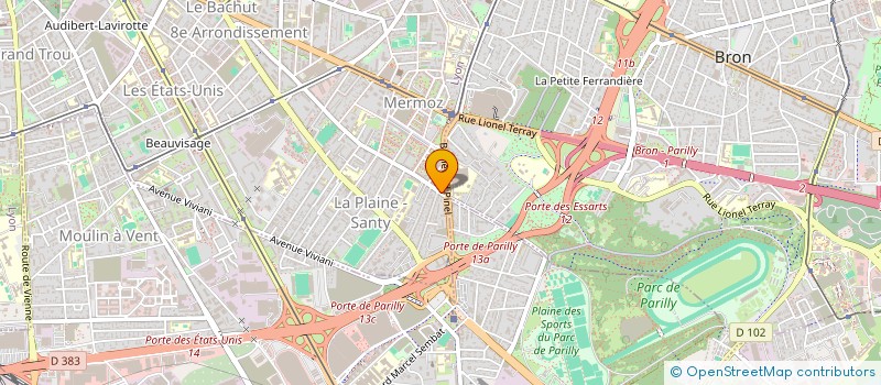 localisation de l'entreprise ASSOCATION AGIR ET ENTREPRENDRE  LYON