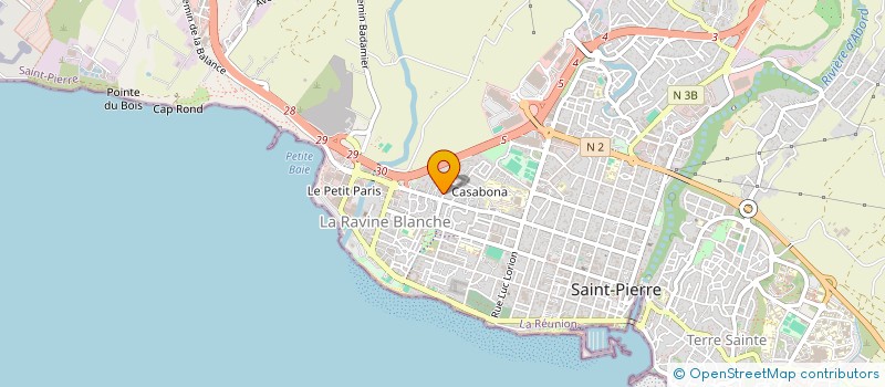 localisation de l'entreprise ASSOCATION HANDICAP INSERTION ET ACCESSIBILTES REUNION  SAINT-PIERRE