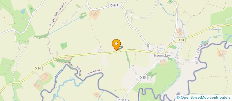 localisation de l'entreprise ASSOCATION PAYS DE NORMANDIE  HAUVILLE