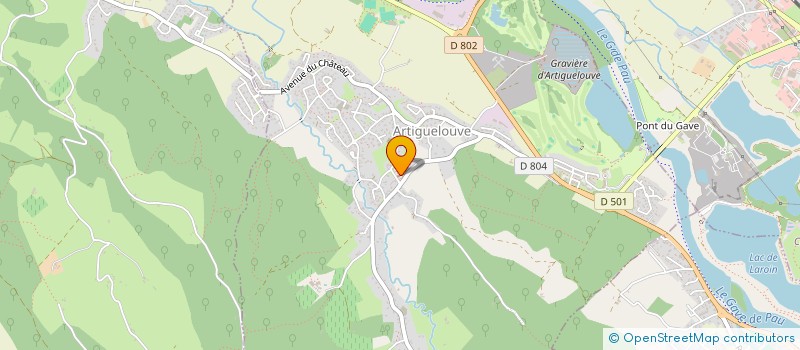 localisation de l'entreprise ASSOCATION POUR RANDONNER DANS LES PYRENEES (RANDO-PYRENEES 64)  ARTIGUELOUVE