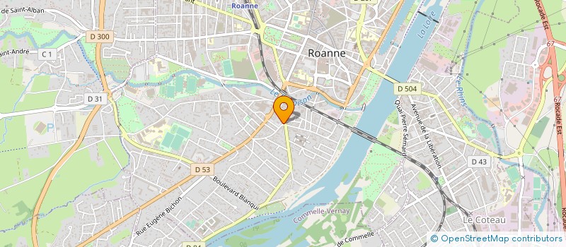 localisation de l'entreprise ASSOCATION ROANNAISE DES AMIS DE MARIA MONTESSORI  ROANNE