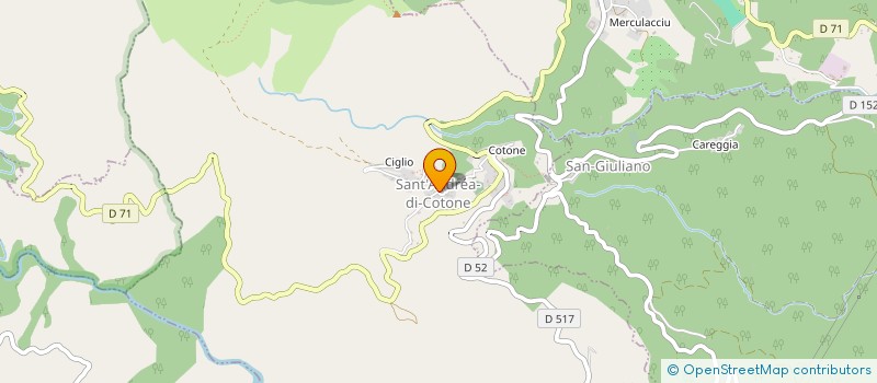 localisation de l'entreprise ASSOCCIU DI U PETRICCIU à SANT'ANDREA-DI-COTONE