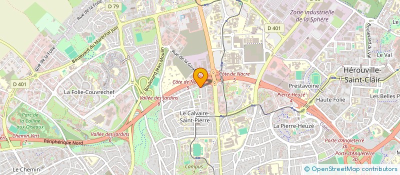 localisation de l'entreprise ASSOCDEFENSE AVEUGLHANDICAPE à CAEN