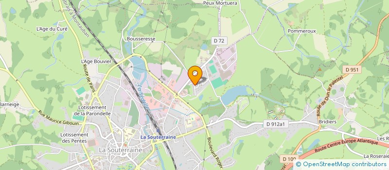 localisation de l'entreprise ASSOCI'A MELI-MELO à LA SOUTERRAINE