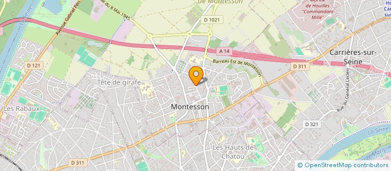 localisation de l'entreprise ASSOCI ETUDE RECHERCHE TECHNOLOGIE INFOR  MONTESSON