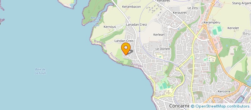localisation de l'entreprise ASSOCIA - BARZ à CONCARNEAU