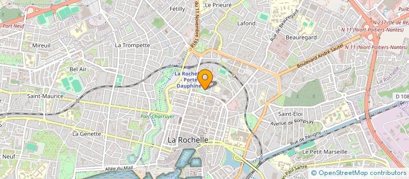 localisation de l'entreprise ASSOCIA ENTRAIDE ET RENAISSANCE  LA ROCHELLE