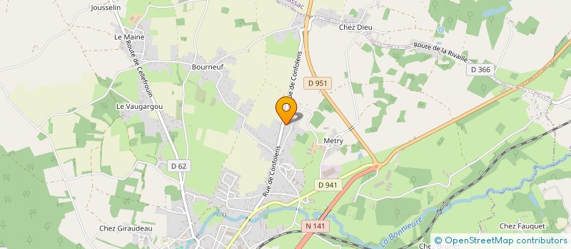localisation de l'entreprise ASSOCIA LES AUTOMOBILES CHASSENEEUILLAIS à CHASSENEUIL-SUR-BONNIEURE