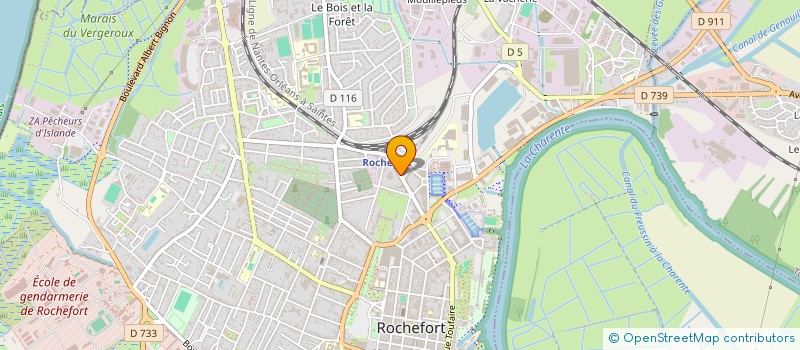 localisation de l'entreprise ASSOCIA ORGANISAT SANS BUT LUCRATIF  ROCHEFORT